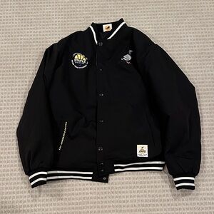 Staple LA Lakers Black Varsity Jacket with White Details